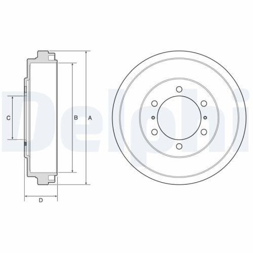 DELPHI Bremstrommel BF631