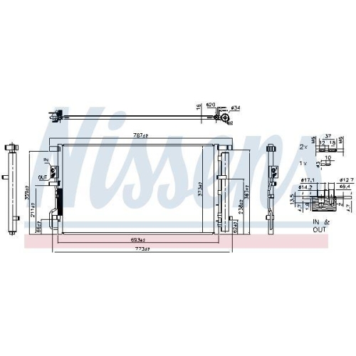 NISSENS Kondensator, Klimaanlage ** FIRST FIT ** 940939
