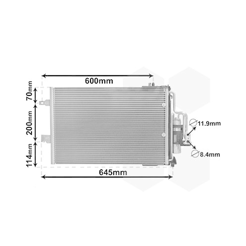 VAN WEZEL Kondensator, Klimaanlage 37005385