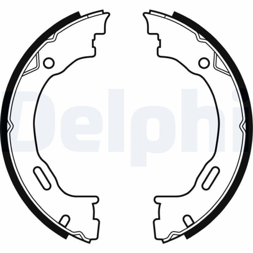 DELPHI Bremsbackensatz, Feststellbremse LS1922