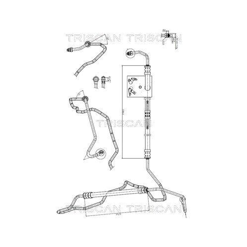TRISCAN Hydraulikschlauch, Lenkung 8516 11009