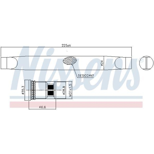NISSENS Trockner, Klimaanlage 95786