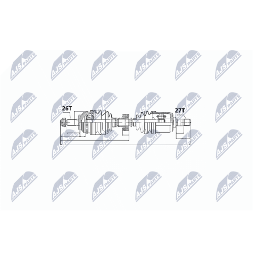 NTY Antriebswelle NPW-HD-025