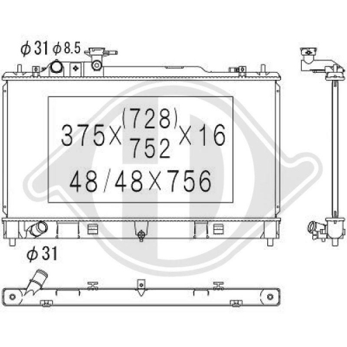 DIEDERICHS K&uuml;hler, Motork&uuml;hlung DIEDERICHS Climate DCM2274