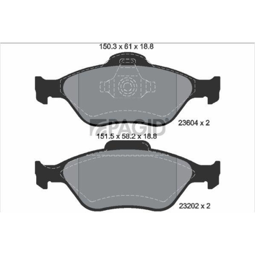 PAGID Bremsbelagsatz, Scheibenbremse T1193N