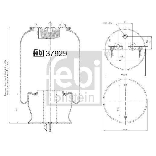 FEBI BILSTEIN Federbalg, Luftfederung 37929