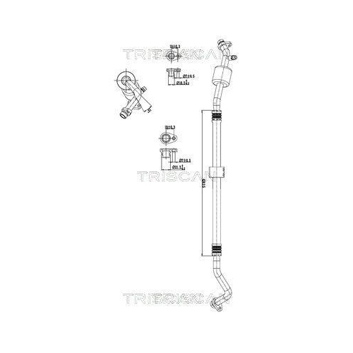 TRISCAN Hochdruck-/Niederdruckleitung, Klimaanlage 9010 25001