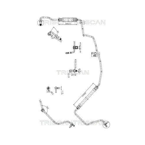 TRISCAN Hydraulikschlauch, Lenkung 8516 28011