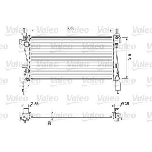 VALEO K&uuml;hler, Motork&uuml;hlung 701718