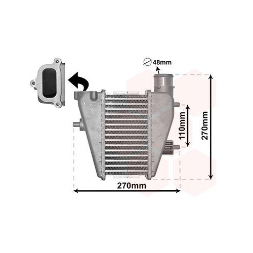 VAN WEZEL Ladeluftk&uuml;hler 25014700