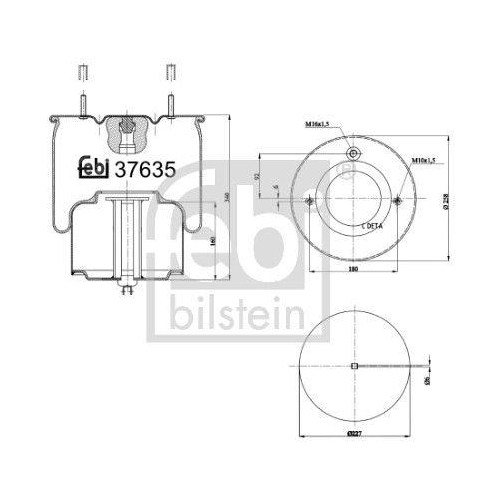 FEBI BILSTEIN Federbalg, Luftfederung 37635