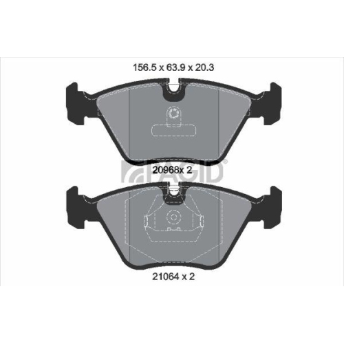 PAGID Bremsbelagsatz, Scheibenbremse T1026N