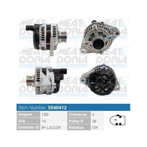MEAT & DORIA Generator 5540412