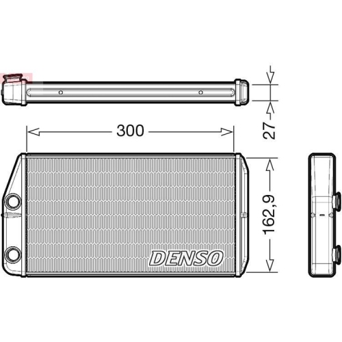 DENSO W&auml;rmetauscher, Innenraumheizung DRR01002