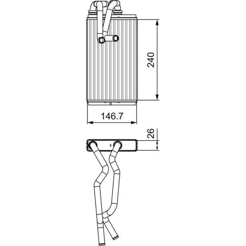 VALEO W&auml;rmetauscher, Innenraumheizung 811525