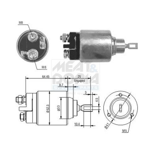 MEAT & DORIA Magnetschalter, Starter 46006