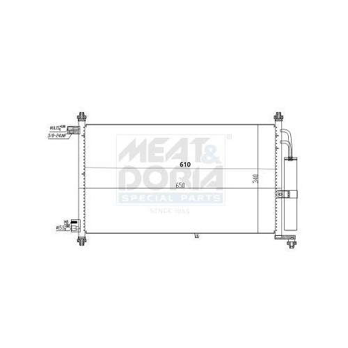 MEAT & DORIA Kondensator, Klimaanlage 991076