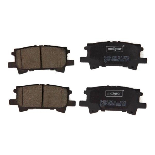 MAXGEAR Bremsbelagsatz, Scheibenbremse 19-2884