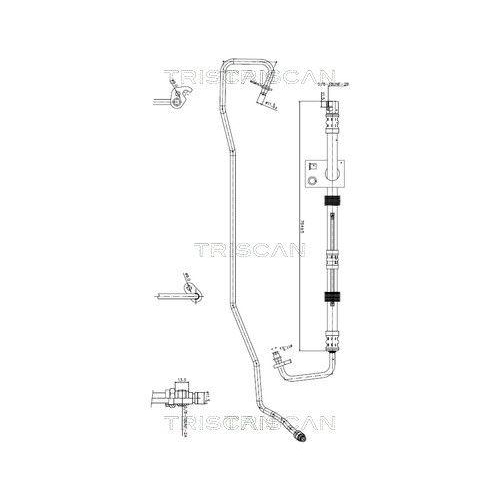 TRISCAN Hydraulikschlauch, Lenkung 8516 16032