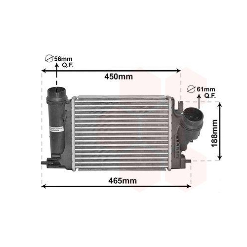VAN WEZEL Ladeluftk&uuml;hler 33014701