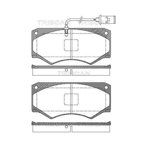 TRISCAN Bremsbelagsatz, Scheibenbremse 8110 15032
