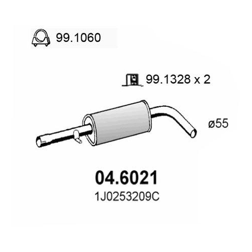 ASSO Mittelschalld&auml;mpfer 04.6021