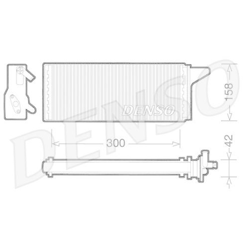 DENSO W&auml;rmetauscher, Innenraumheizung DRR12001