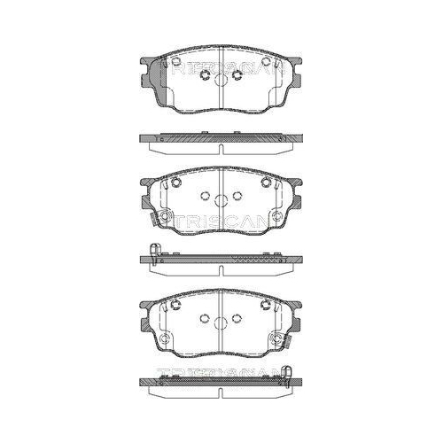 TRISCAN Bremsbelagsatz, Scheibenbremse 8110 50012