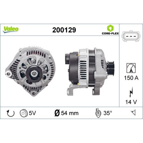 VALEO Generator VALEO CORE-FLEX 200129