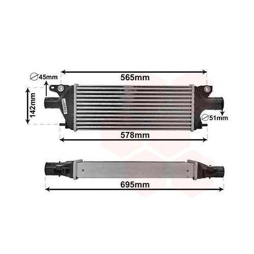 VAN WEZEL Ladeluftk&uuml;hler 52014701