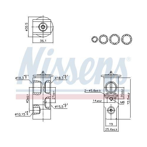 NISSENS Expansionsventil, Klimaanlage ** FIRST FIT ** 999455