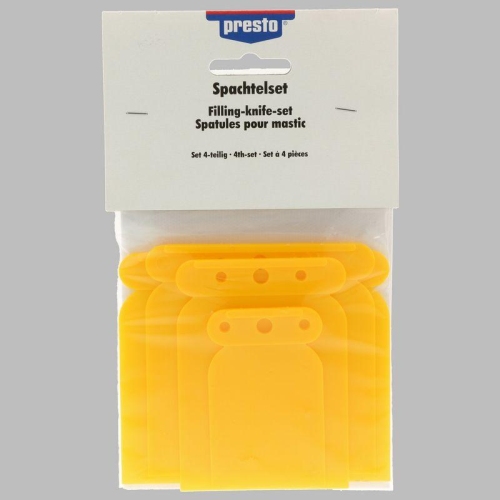 Presto 4-teiliges Spachtel-Set Kunststoffspachtel Spachtelklingen Japanspachtel