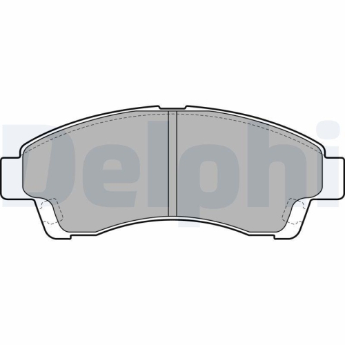 DELPHI Bremsbelagsatz, Scheibenbremse LP1937