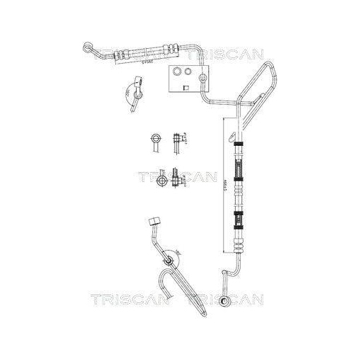 TRISCAN Hydraulikschlauch, Lenkung 8516 29045
