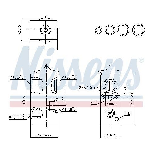 NISSENS Expansionsventil, Klimaanlage ** FIRST FIT ** 999438