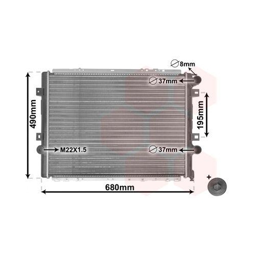 VAN WEZEL K&uuml;hler, Motork&uuml;hlung *** IR PLUS *** 43002264