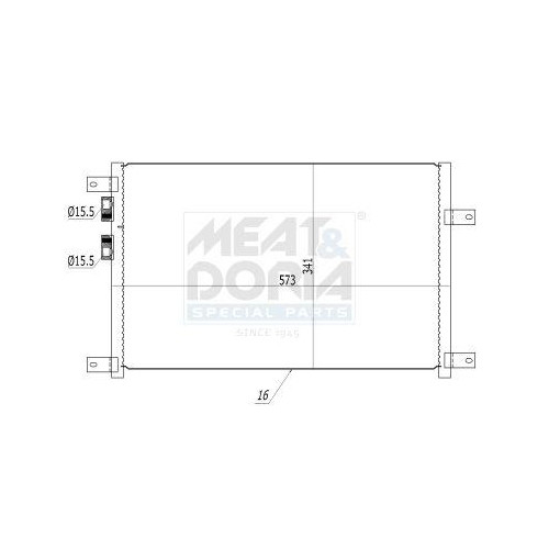 MEAT & DORIA Kondensator, Klimaanlage 991080