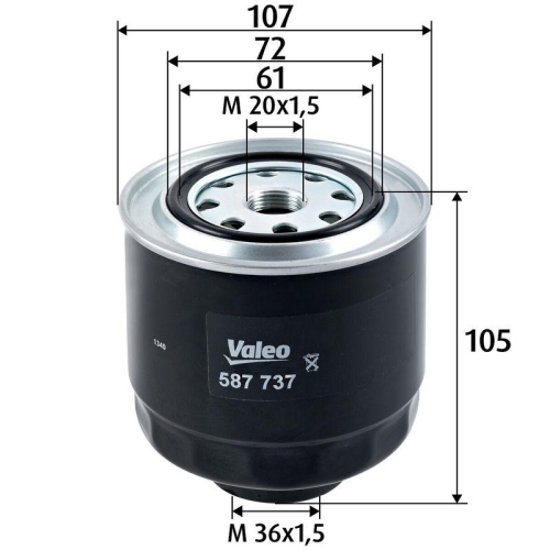 VALEO Kraftstofffilter 587737