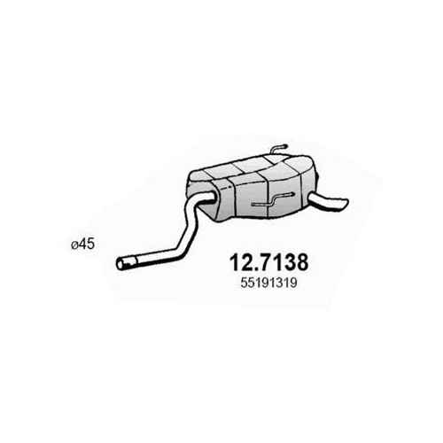 ASSO Endschalld&auml;mpfer 12.7138