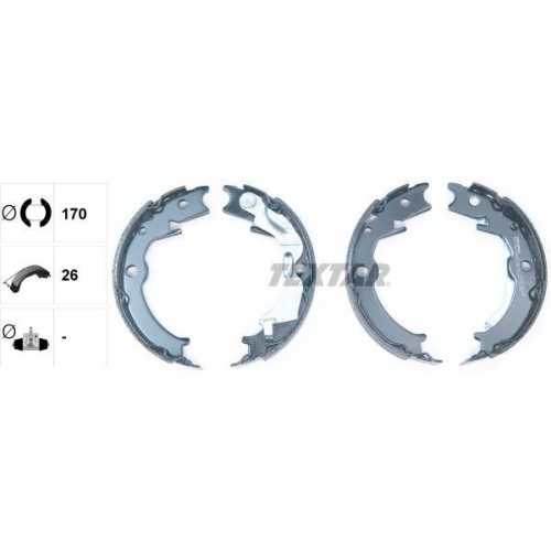 TEXTAR Bremsbackensatz, Feststellbremse 91071000