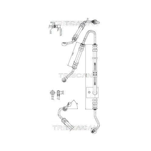 TRISCAN Hydraulikschlauch, Lenkung 8516 11001