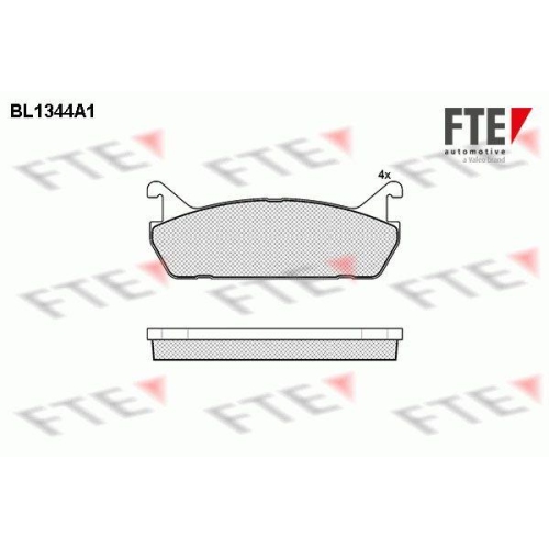 FTE Bremsbelagsatz, Scheibenbremse