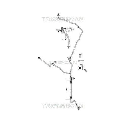 TRISCAN Hochdruck-/Niederdruckleitung, Klimaanlage 9010 25059