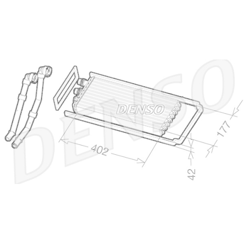 DENSO W&auml;rmetauscher, Innenraumheizung DRR12100