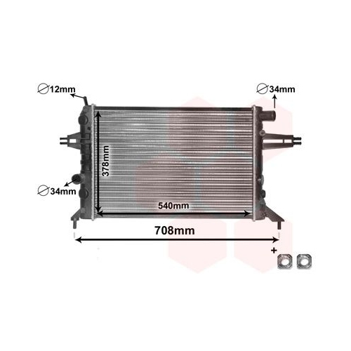 VAN WEZEL K&uuml;hler, Motork&uuml;hlung *** IR PLUS *** 37002272