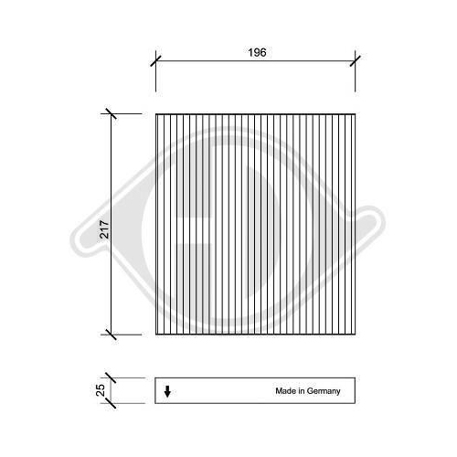 DIEDERICHS Filter, Innenraumluft DIEDERICHS Climate DCI1084