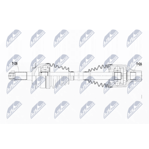 NTY Antriebswelle NPW-SU-017