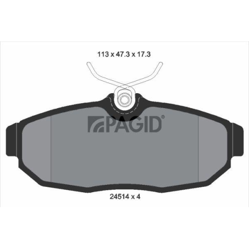 PAGID Bremsbelagsatz, Scheibenbremse T1675N