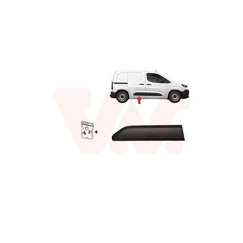VAN WEZEL Zier-/Schutzleiste, Seitenwand ** Equipart ** 0991426