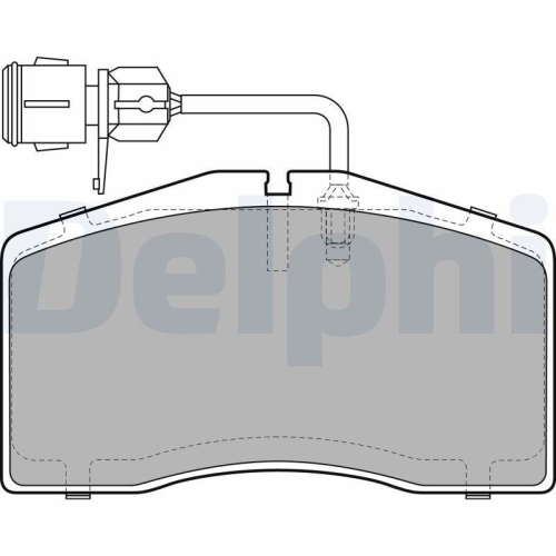 DELPHI Bremsbelagsatz, Scheibenbremse LP1945